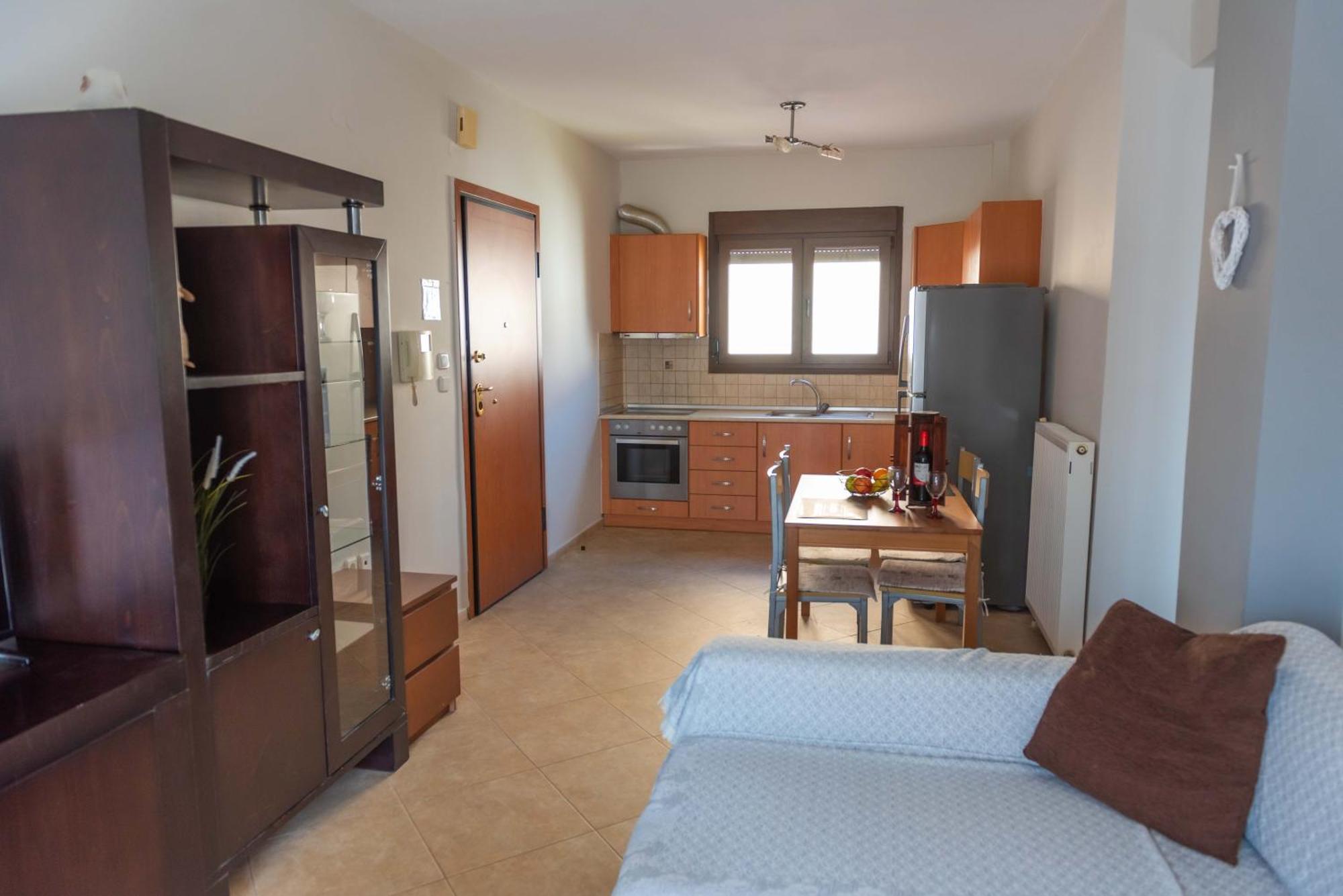 Infinity Stars Sea View Apartment Nea Kallikrateia Bagian luar foto